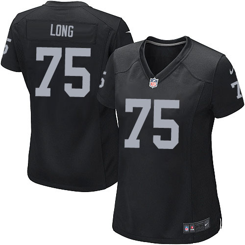 Women's Game Howie Long Nike Jersey Black Home - #75 NFL Oakland Raiders